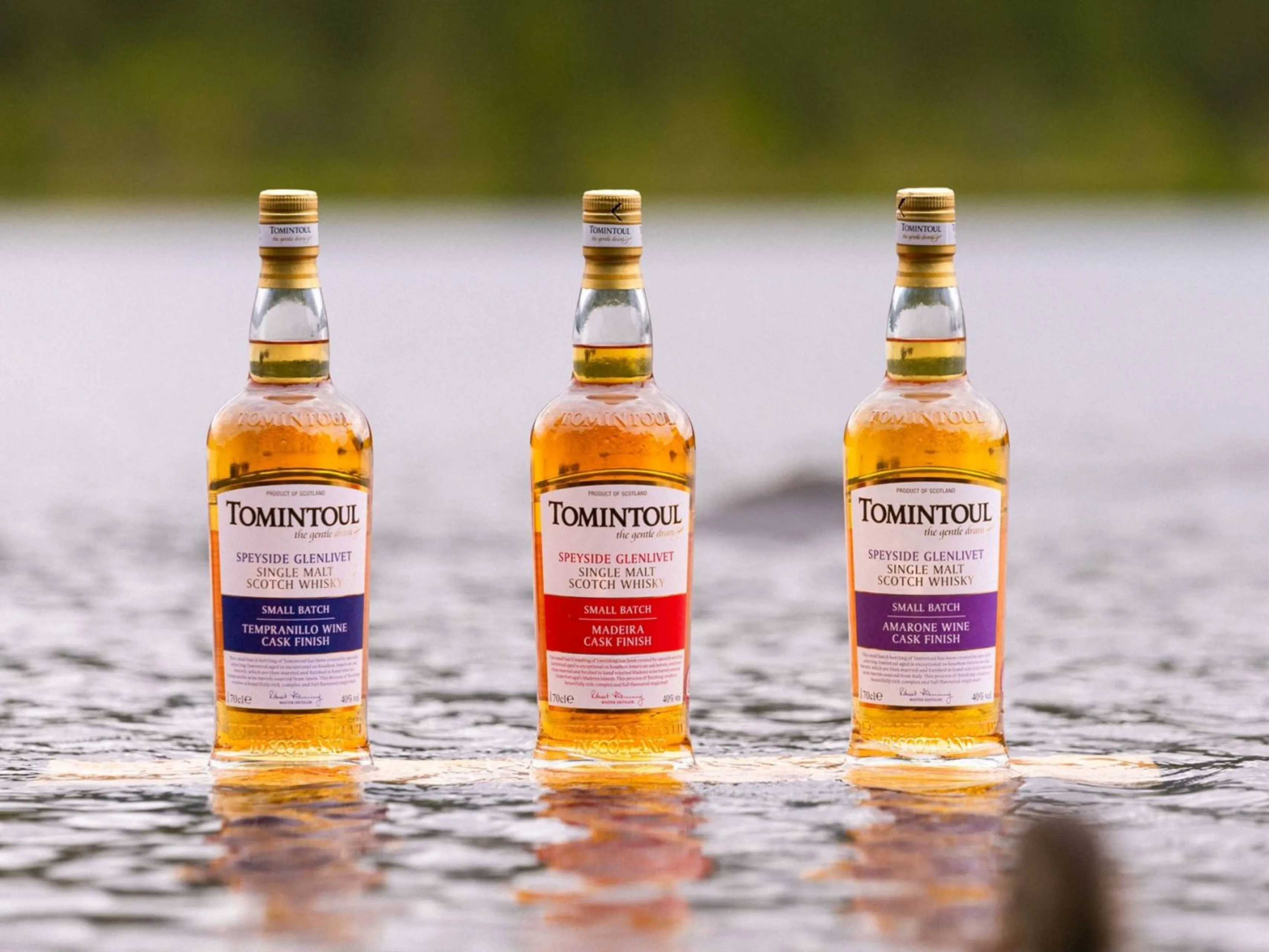 tomintoul cask finish collection whiskys