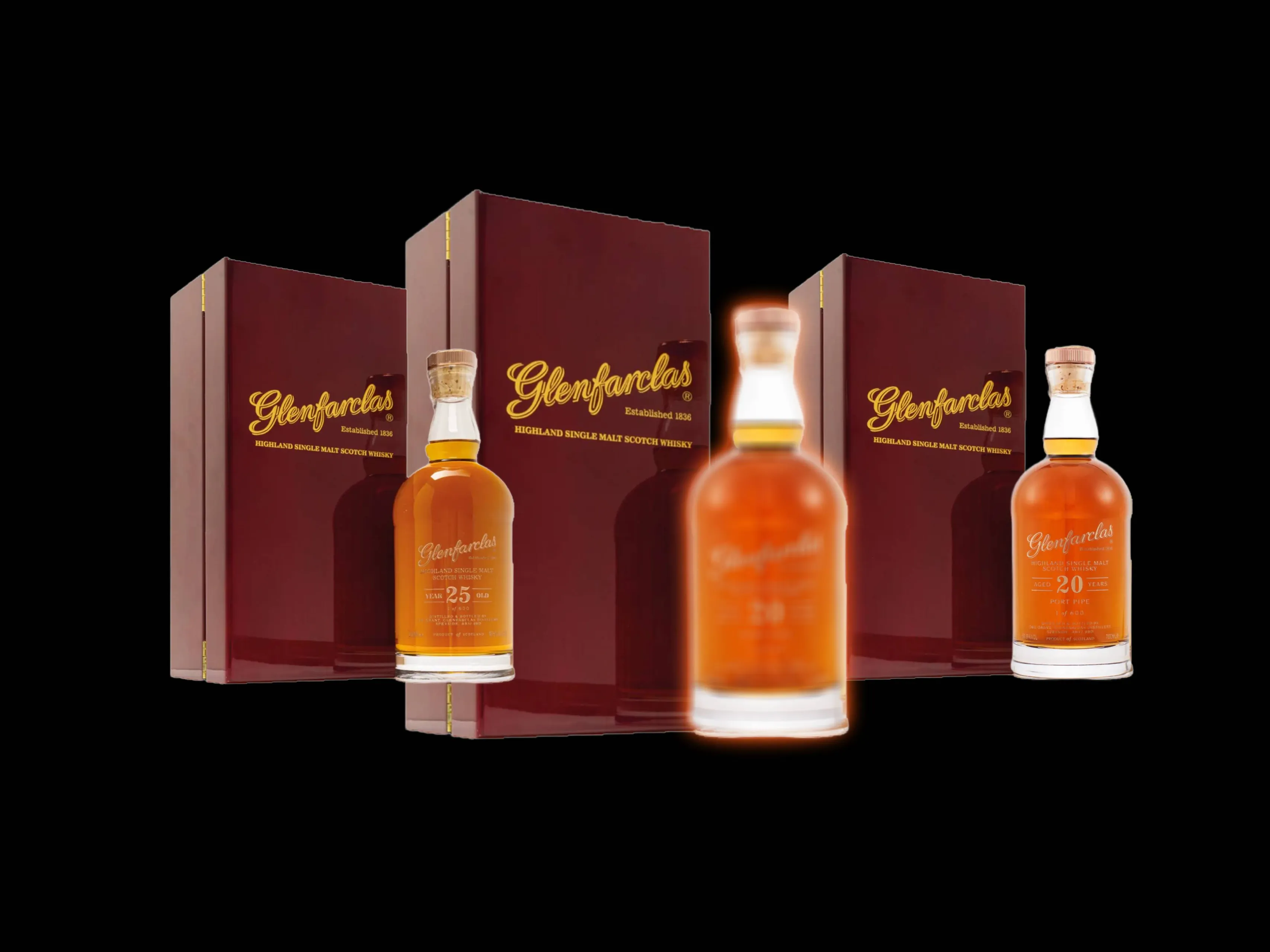 glenfarclas decanter series whisky