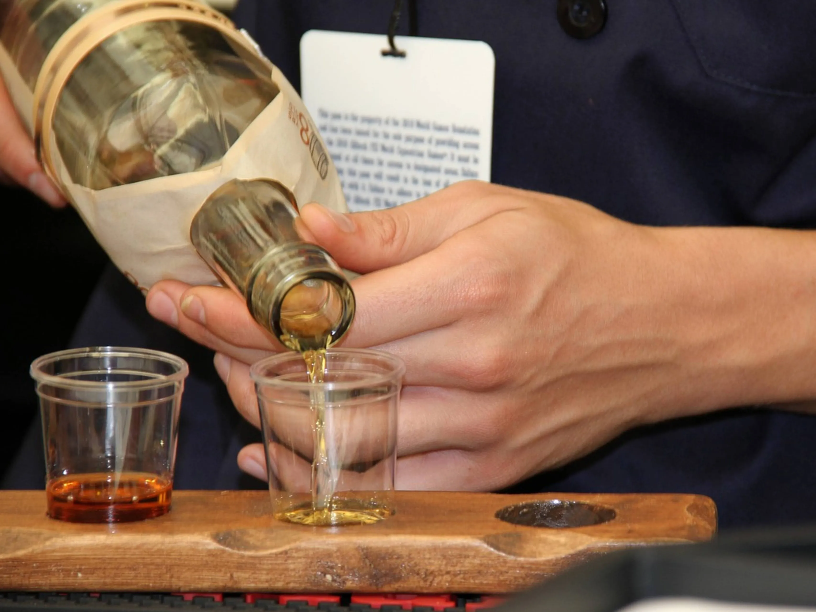 whisky pouring