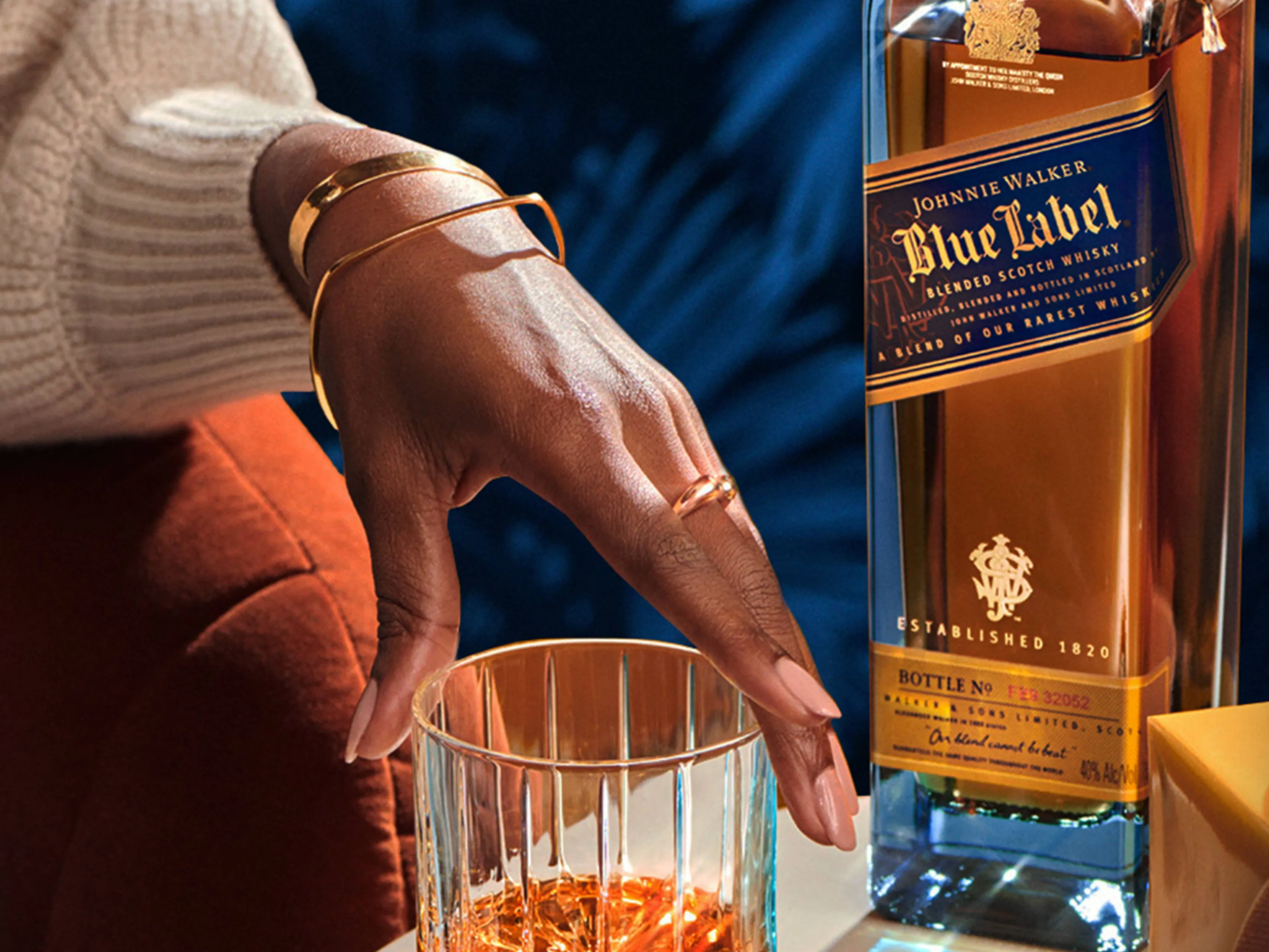 blue label image