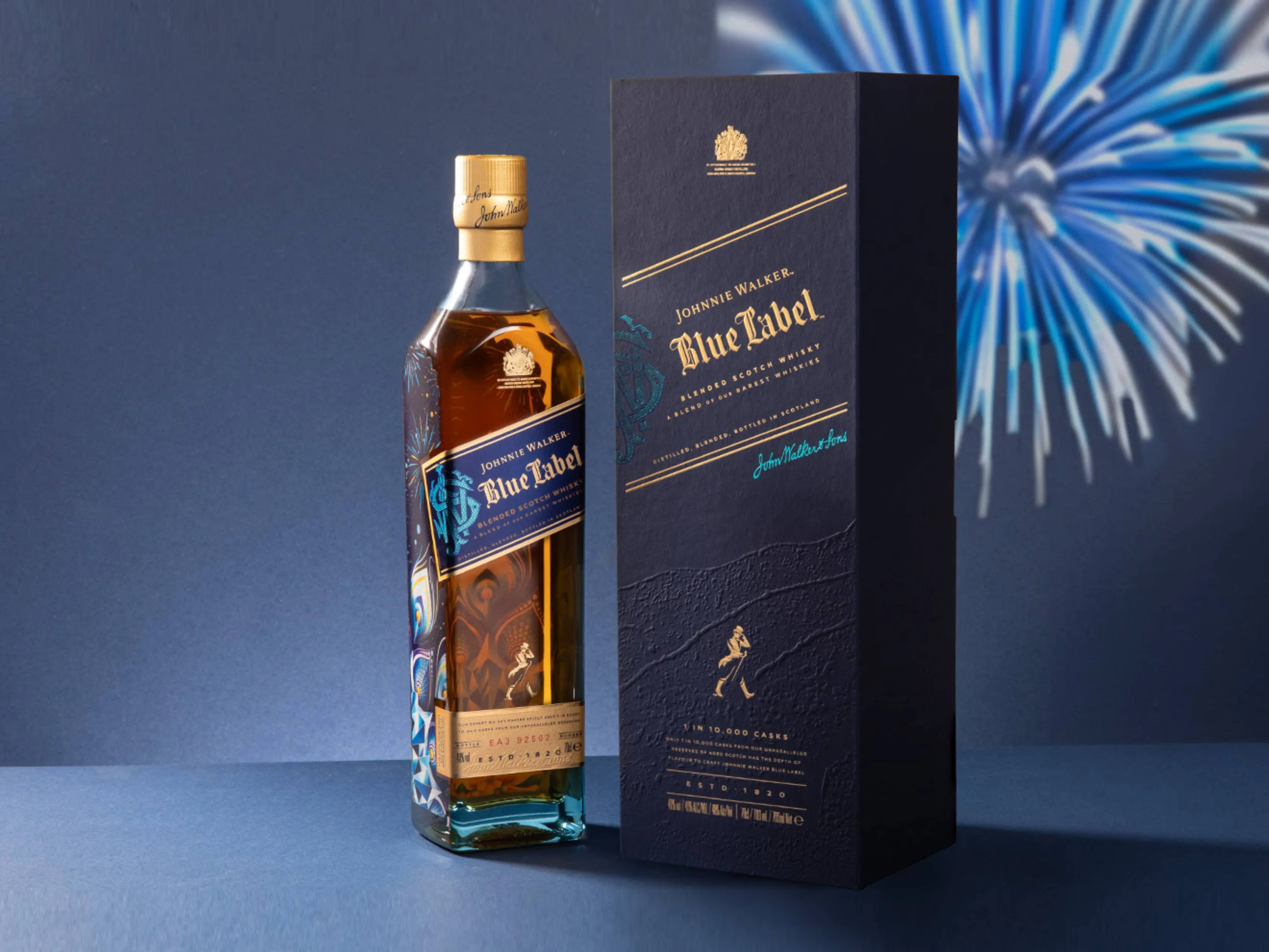 johnnie walker diwali edition bluie label whisky