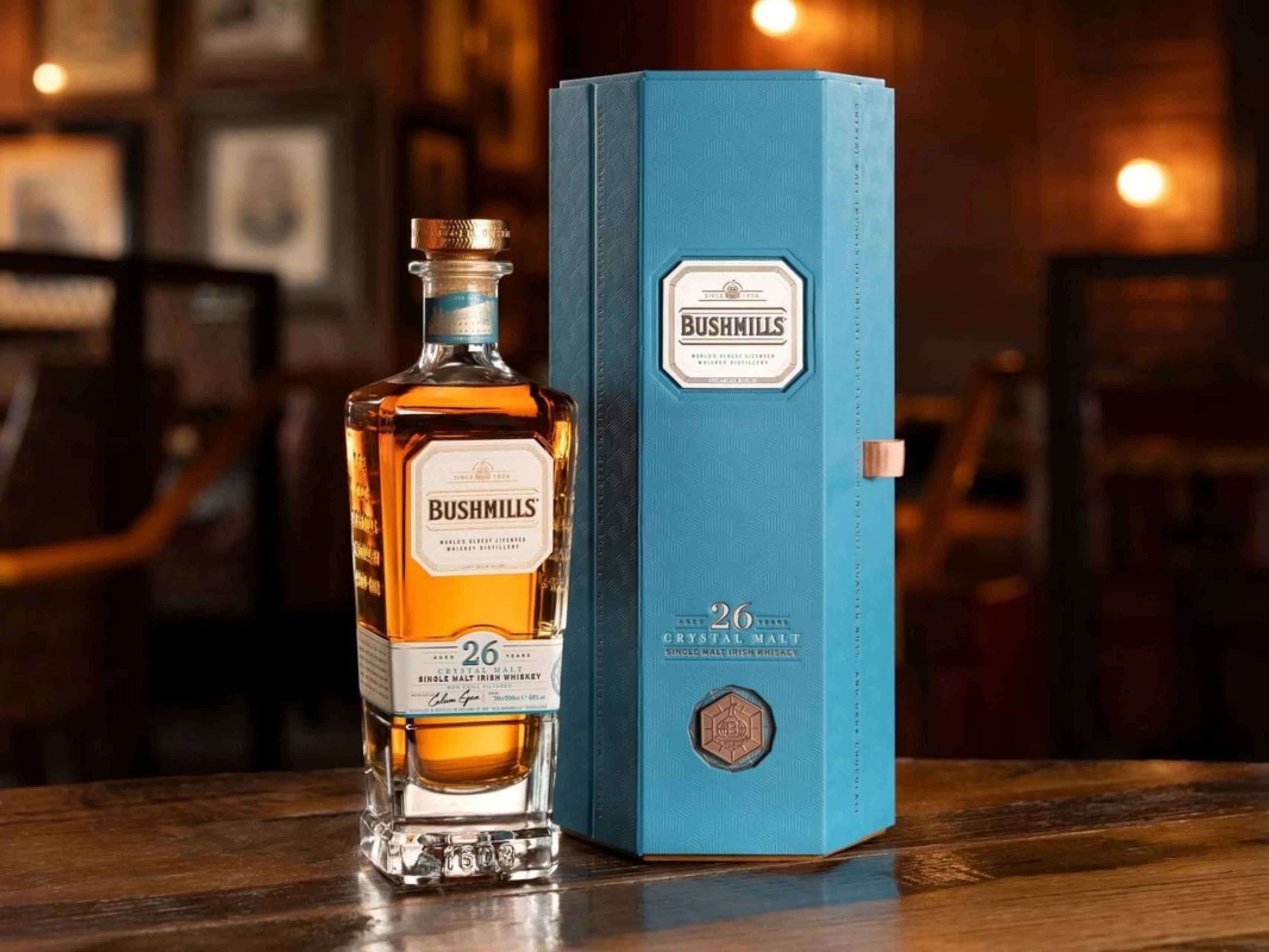 bushmills 26 year old crystal malt whiskey