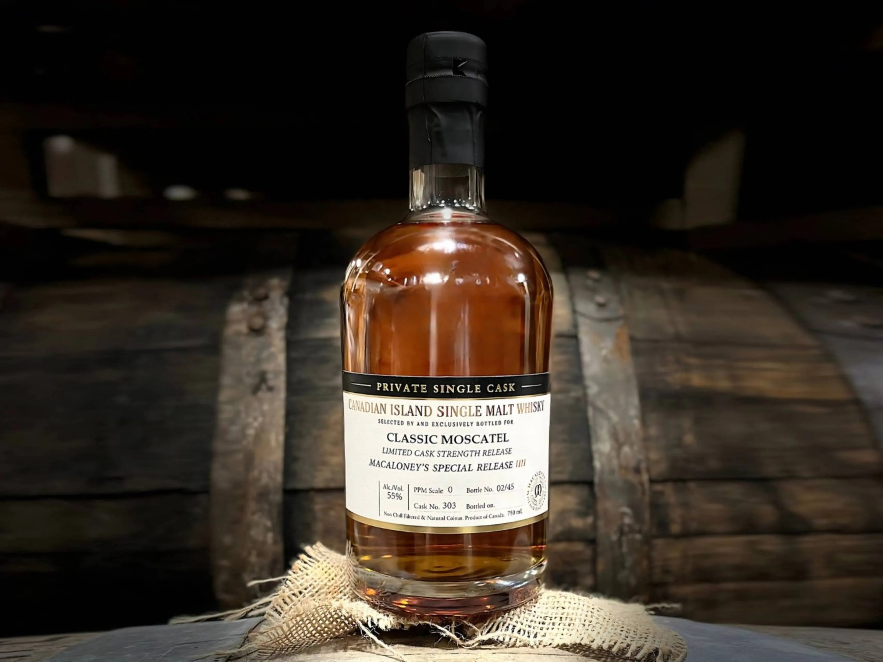canadian island single malt whisky classic moscatel