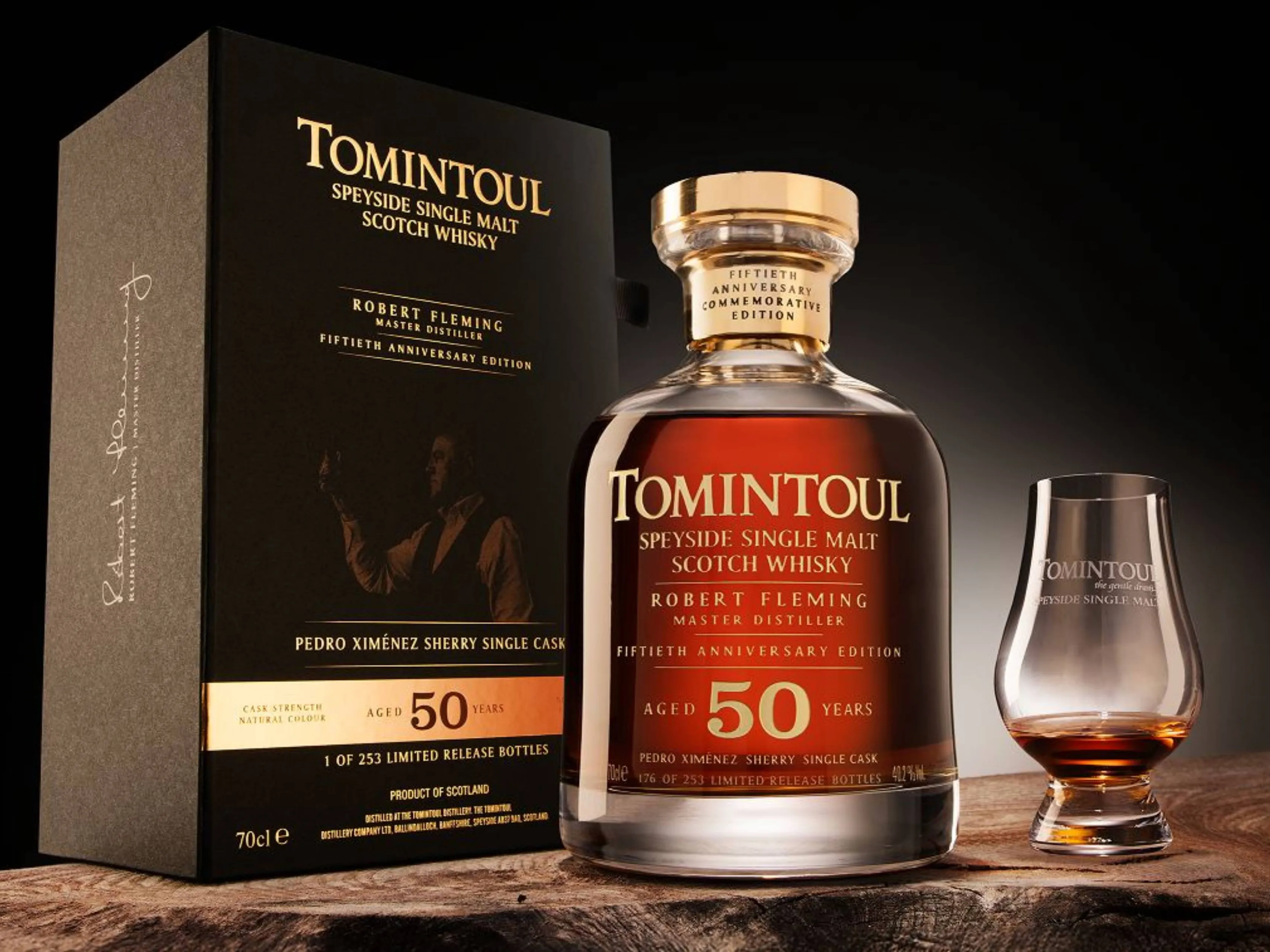tomintoul 50 yo robert fleming whisky