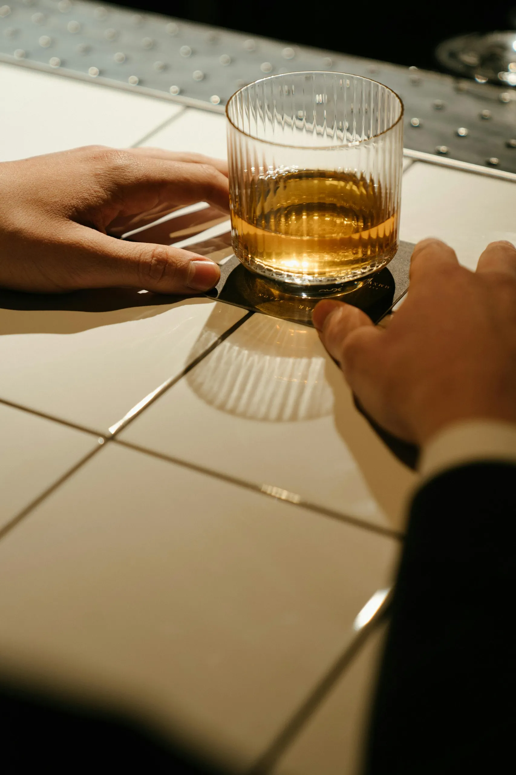whisky in een glas