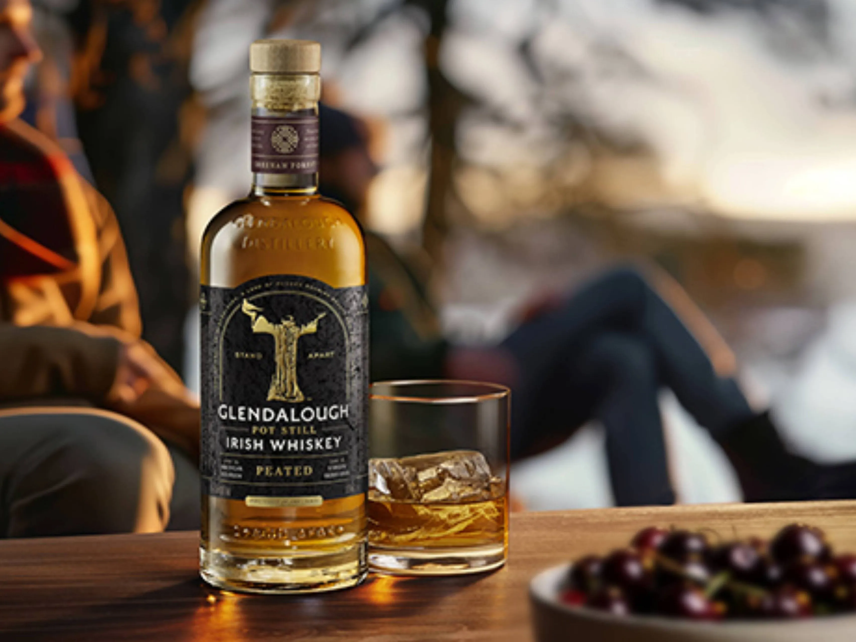 glendalough single pot still whiskey peated