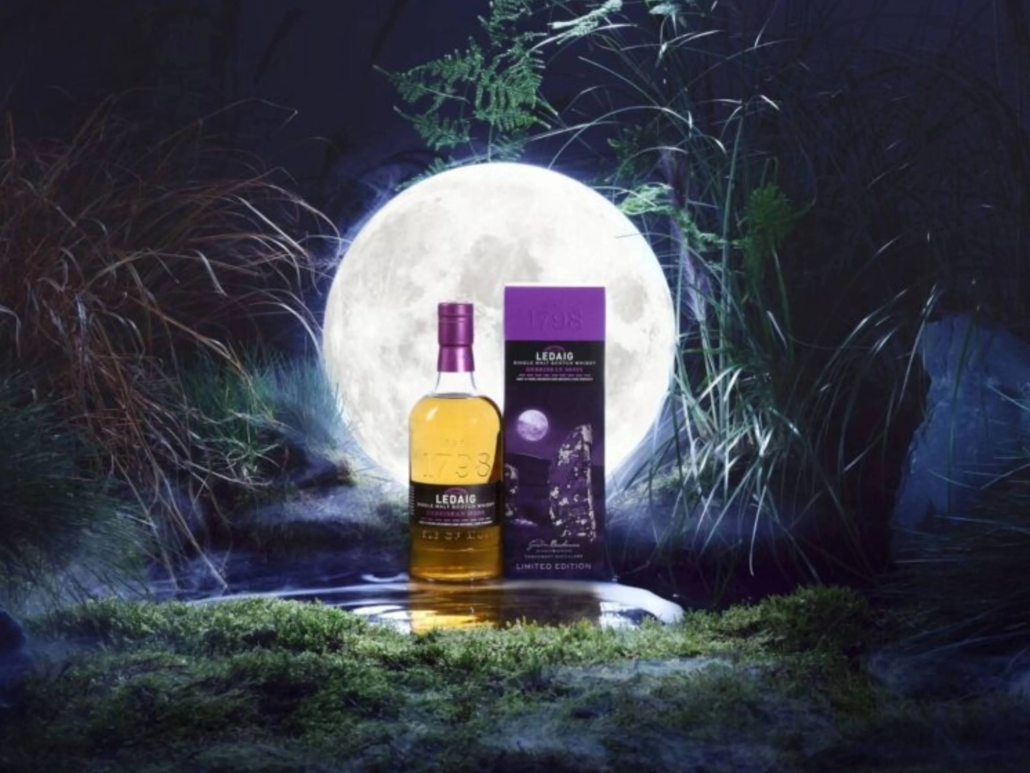 Ledaig 10 year old Hebridean Moon Cask Strength whisky