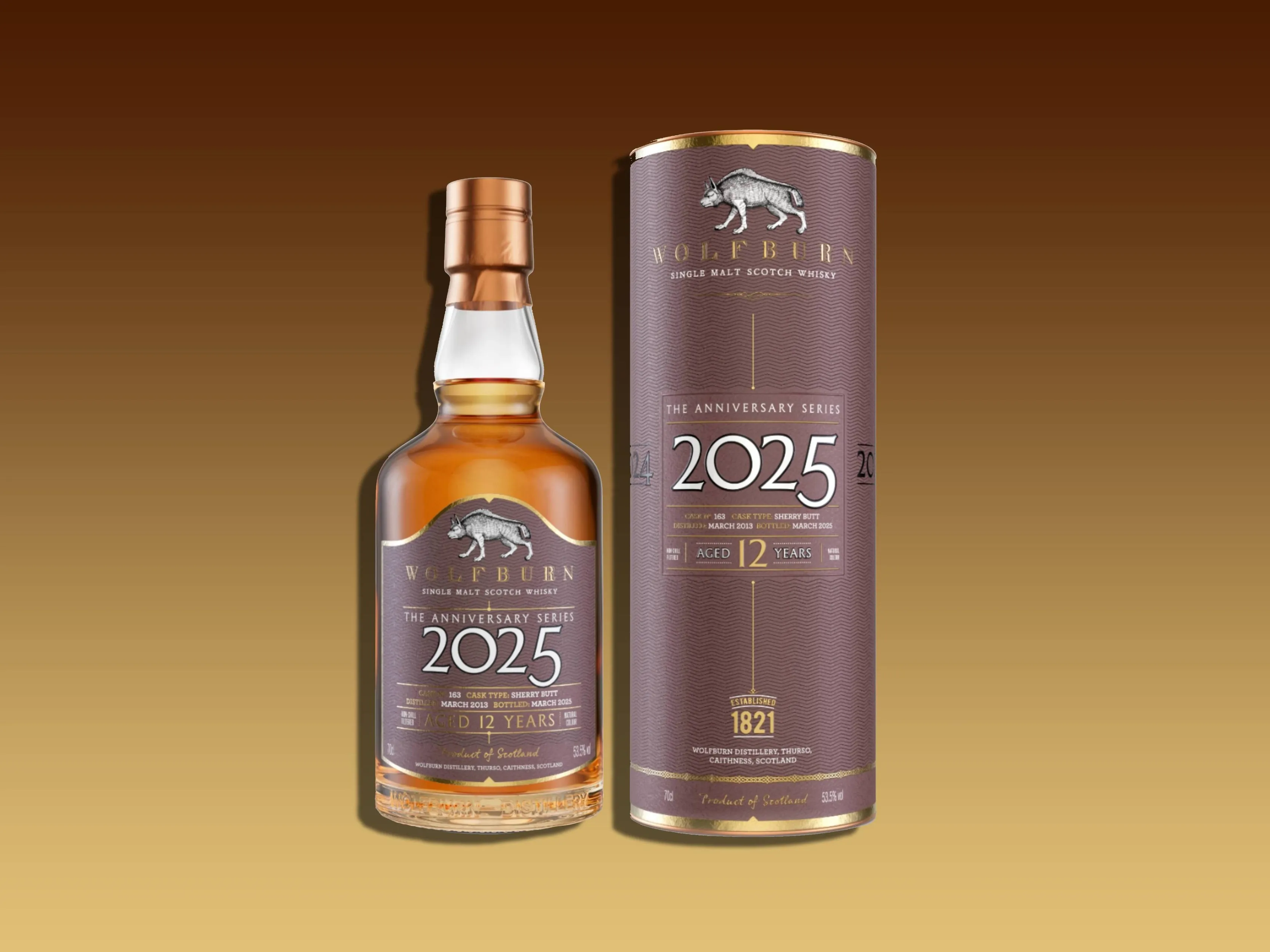 wolfburn 12 year old 2025 anniversary series whisky