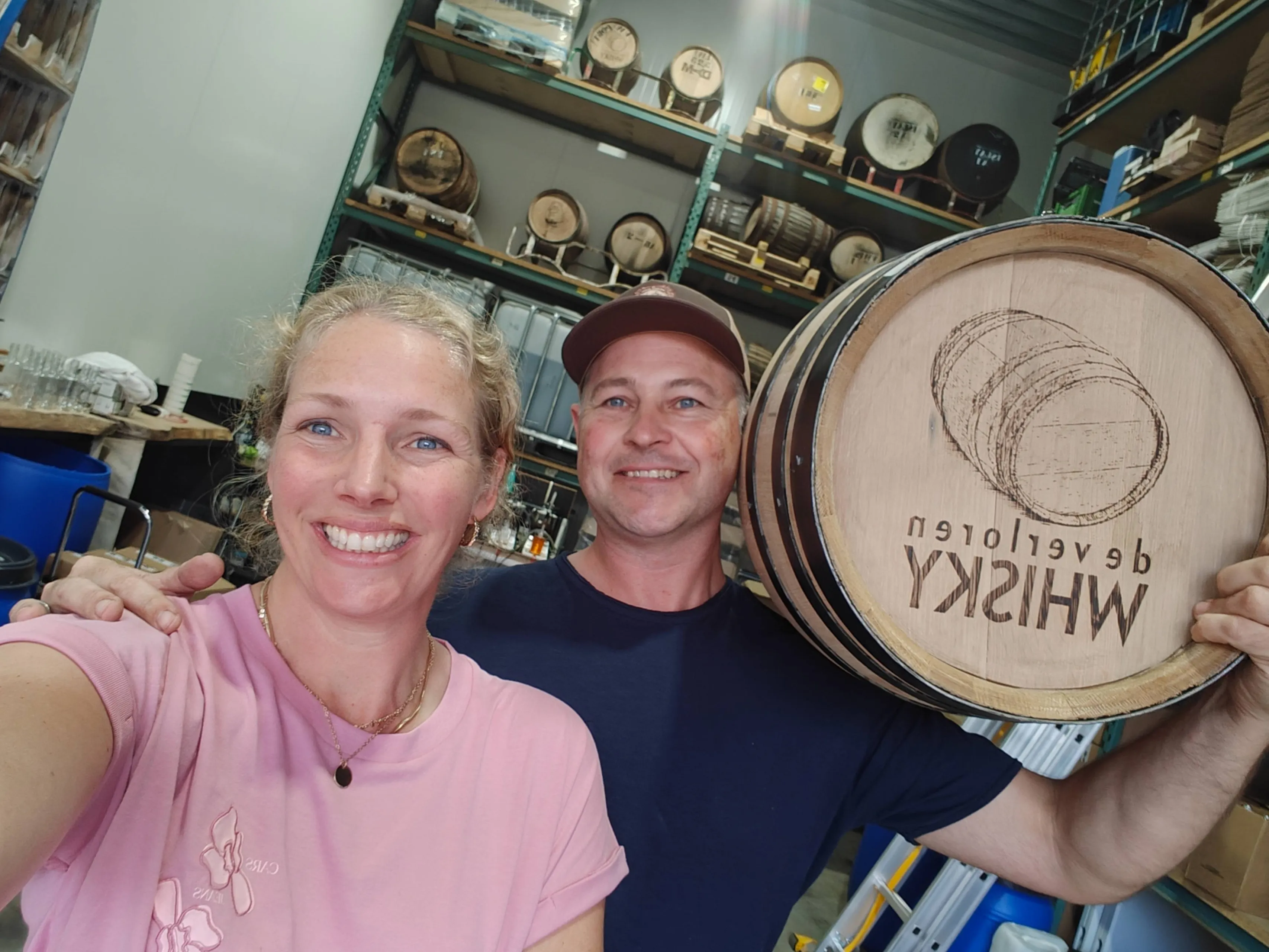 Joris en Lauri Dam van Dam Dranken met whiskyvaten