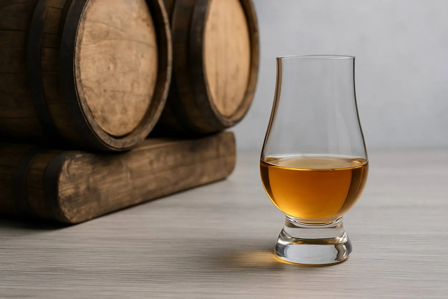 glencairn glas met whiskyvaten