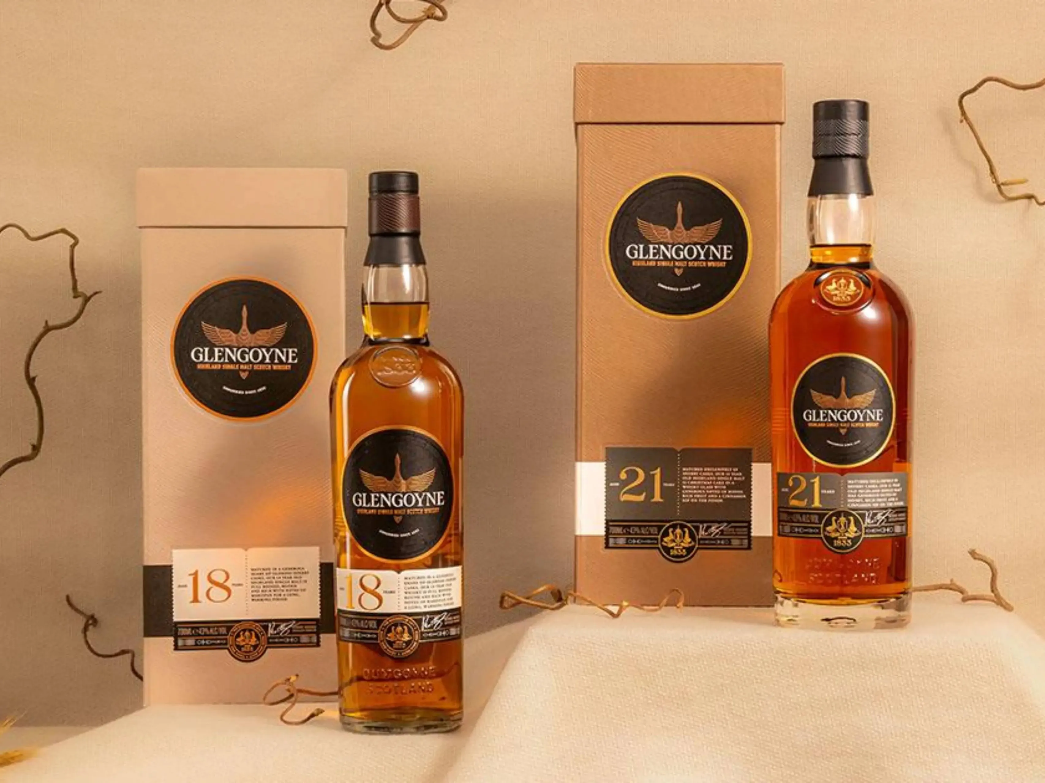 Glengoyne 18 year old 21 year old whisky