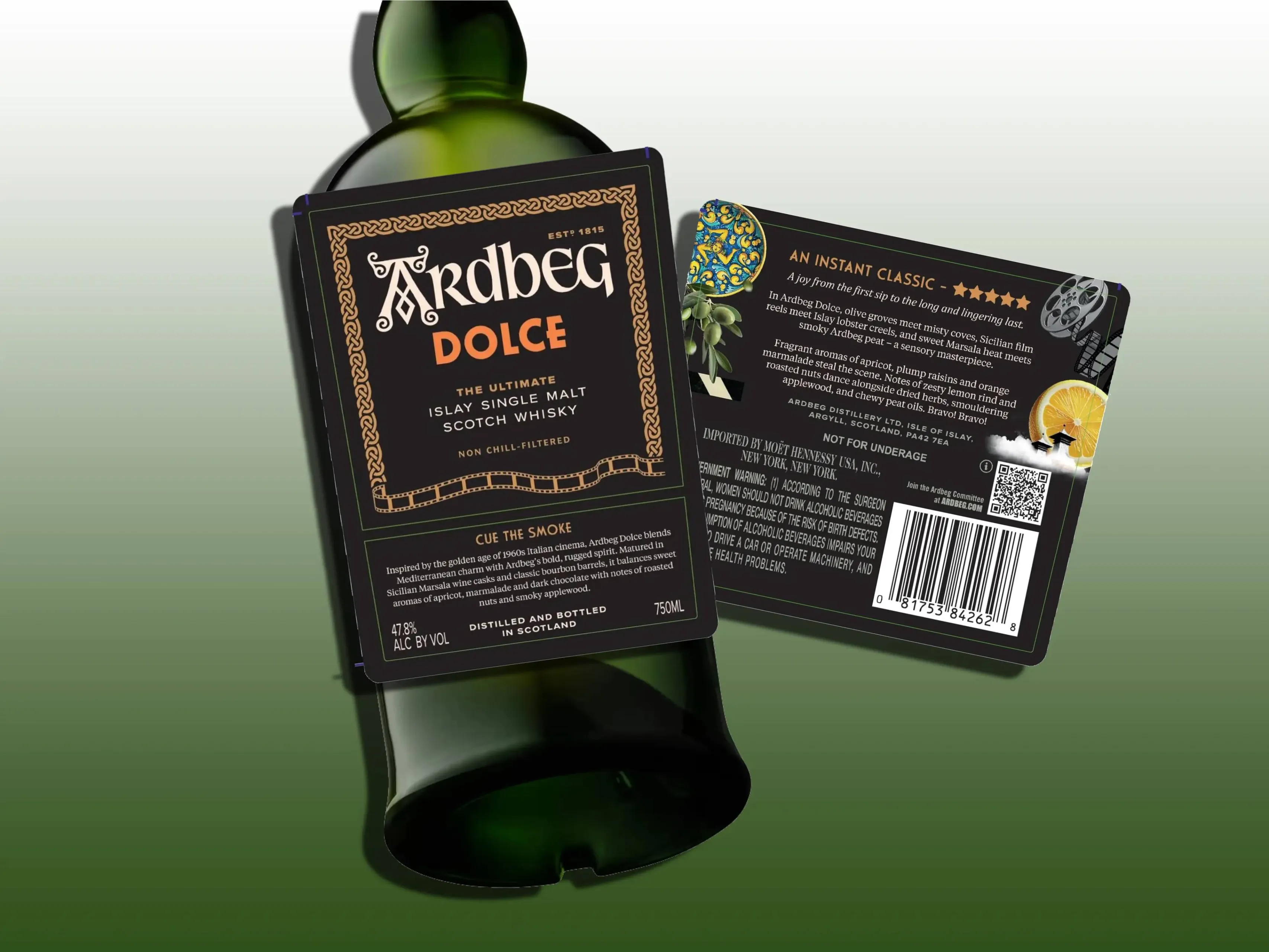 Ardbeg Dolce whisky label