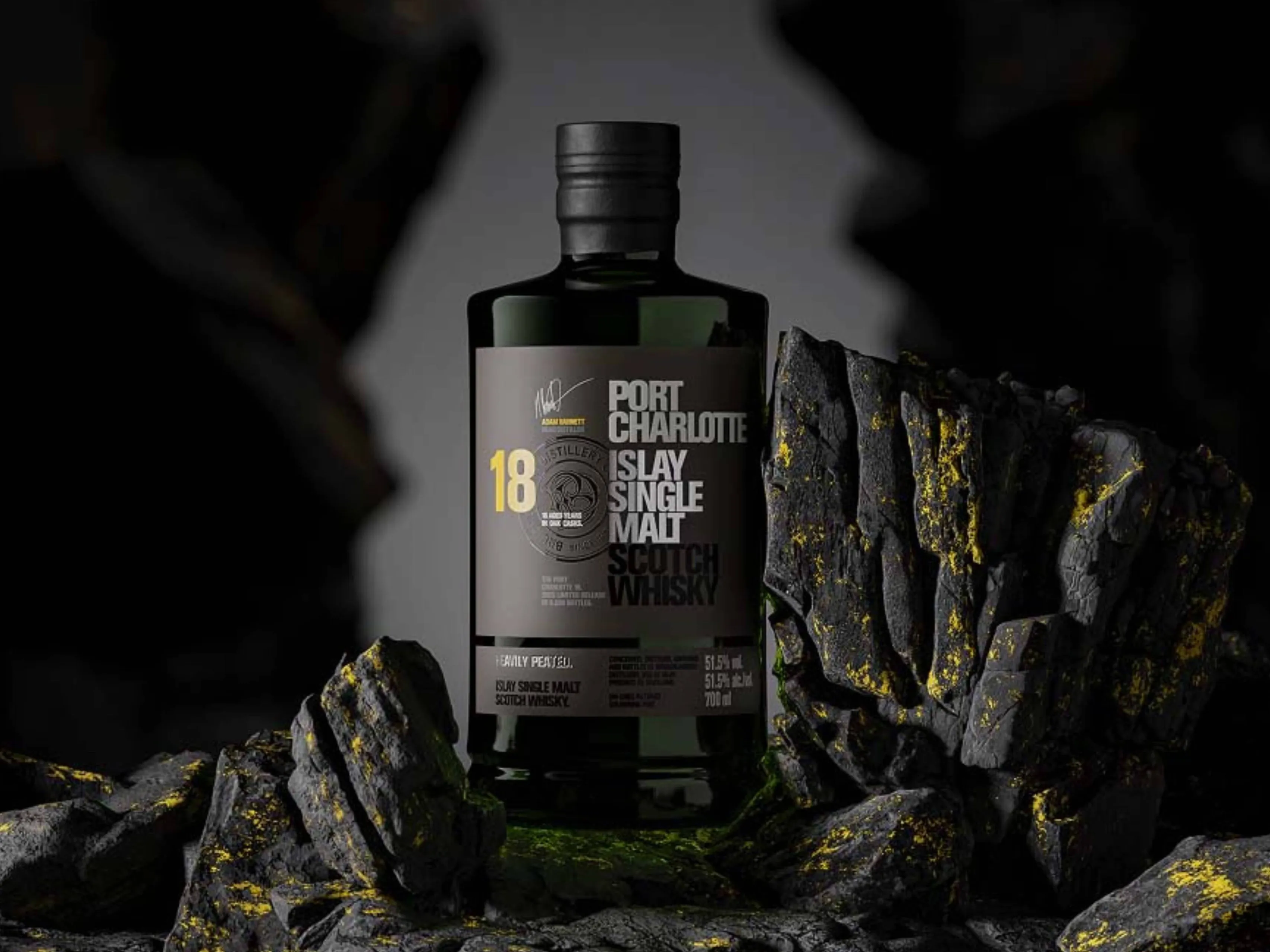 port-charlotte-18-yo-2025-whisky in a cave
