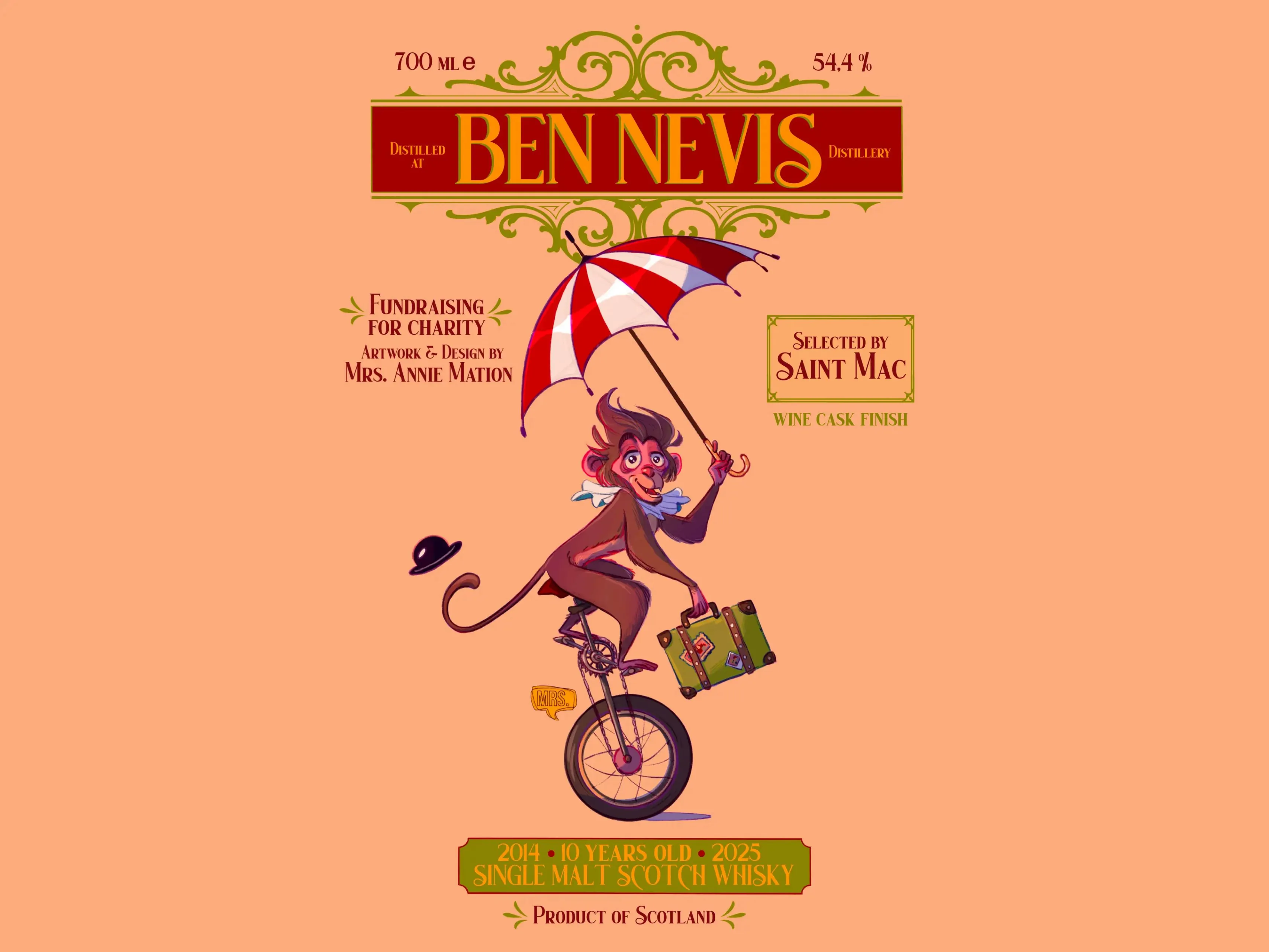 Saint Mac Ben Nevis 10 Year Old Charity Botteling whisky