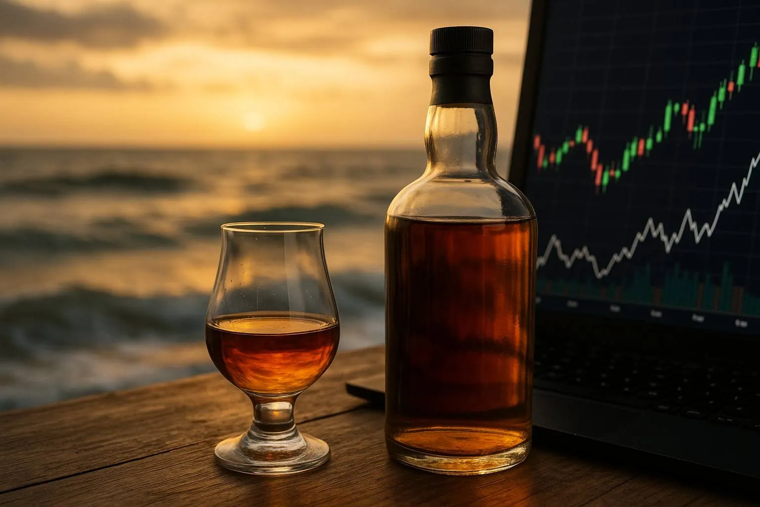 Whisky stocks en crypto