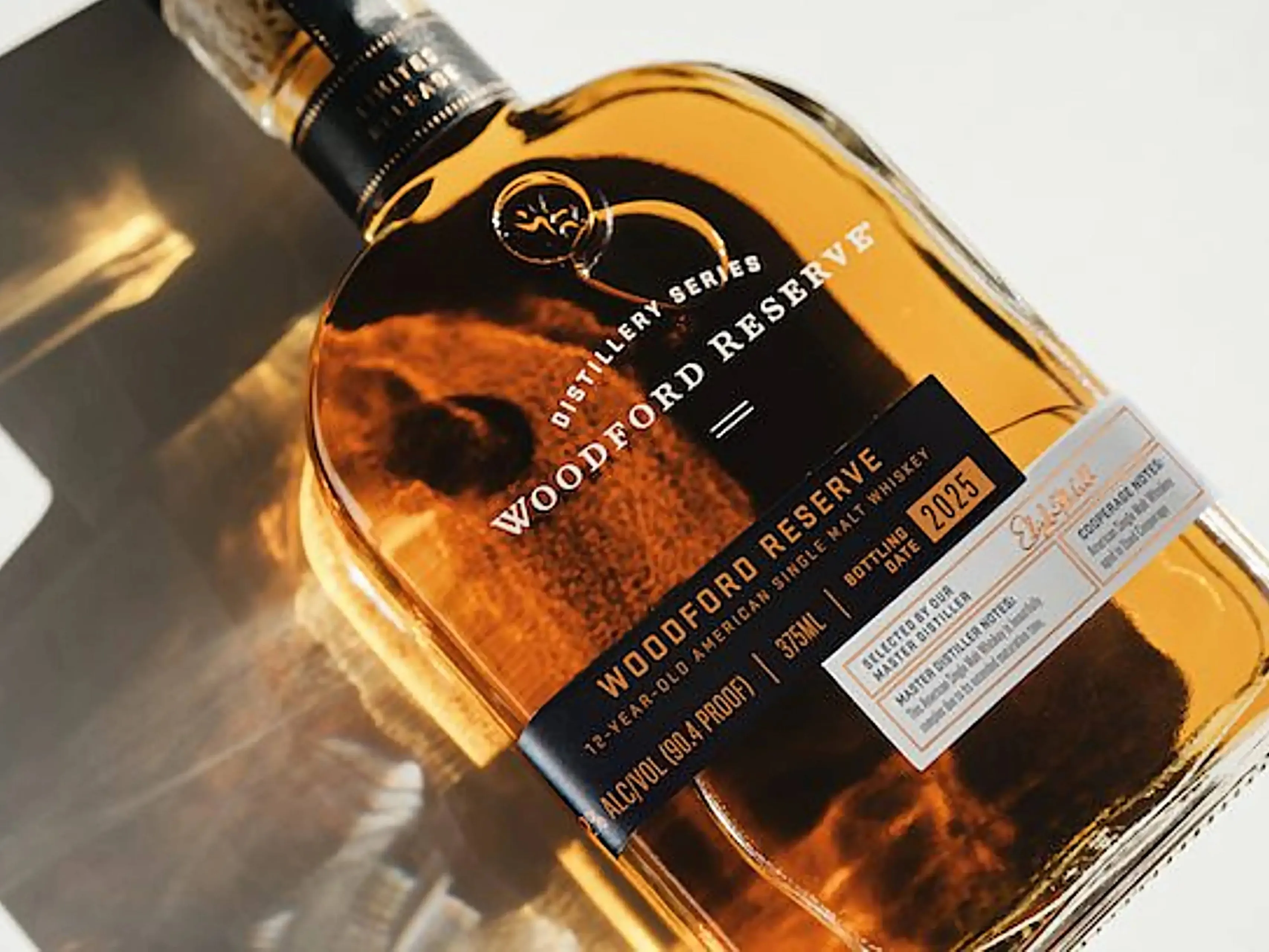 Woodford Reserve 12 YEaR Old American Single Malt Whiskey bottle