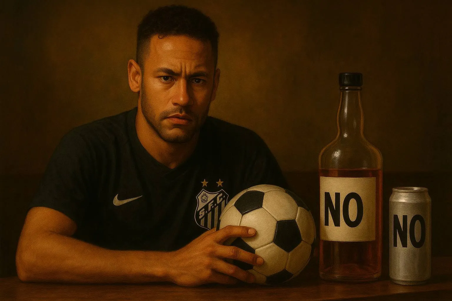 Neymar whisky en energiedrank