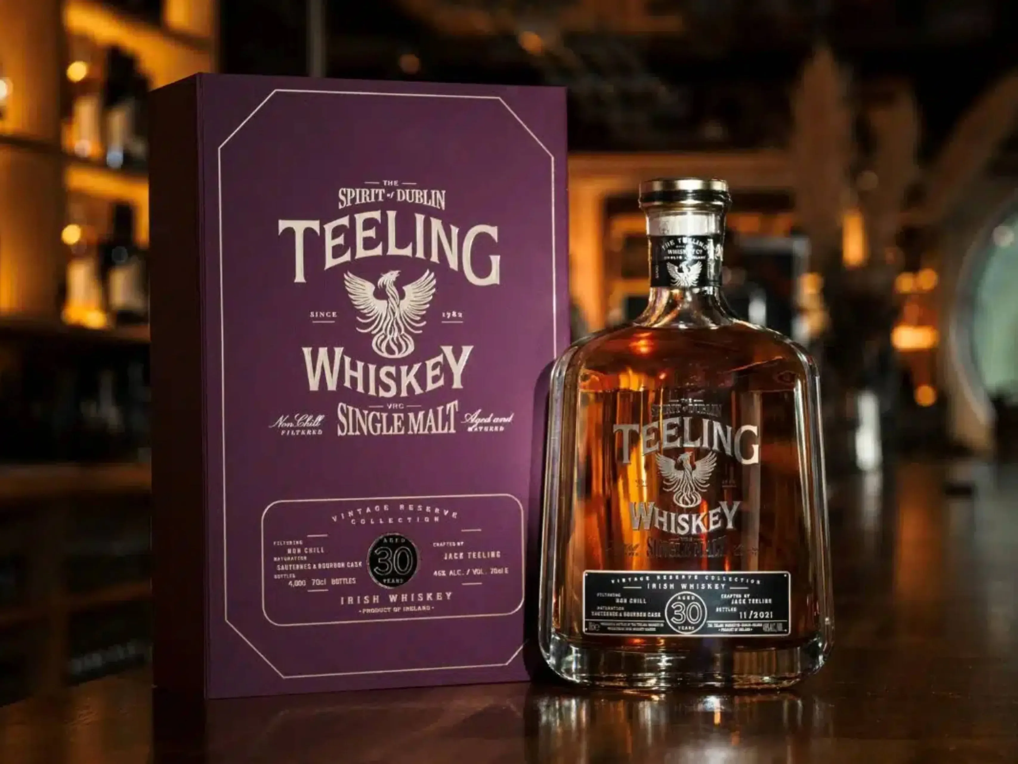 Teeling 30 Year Old whiskey