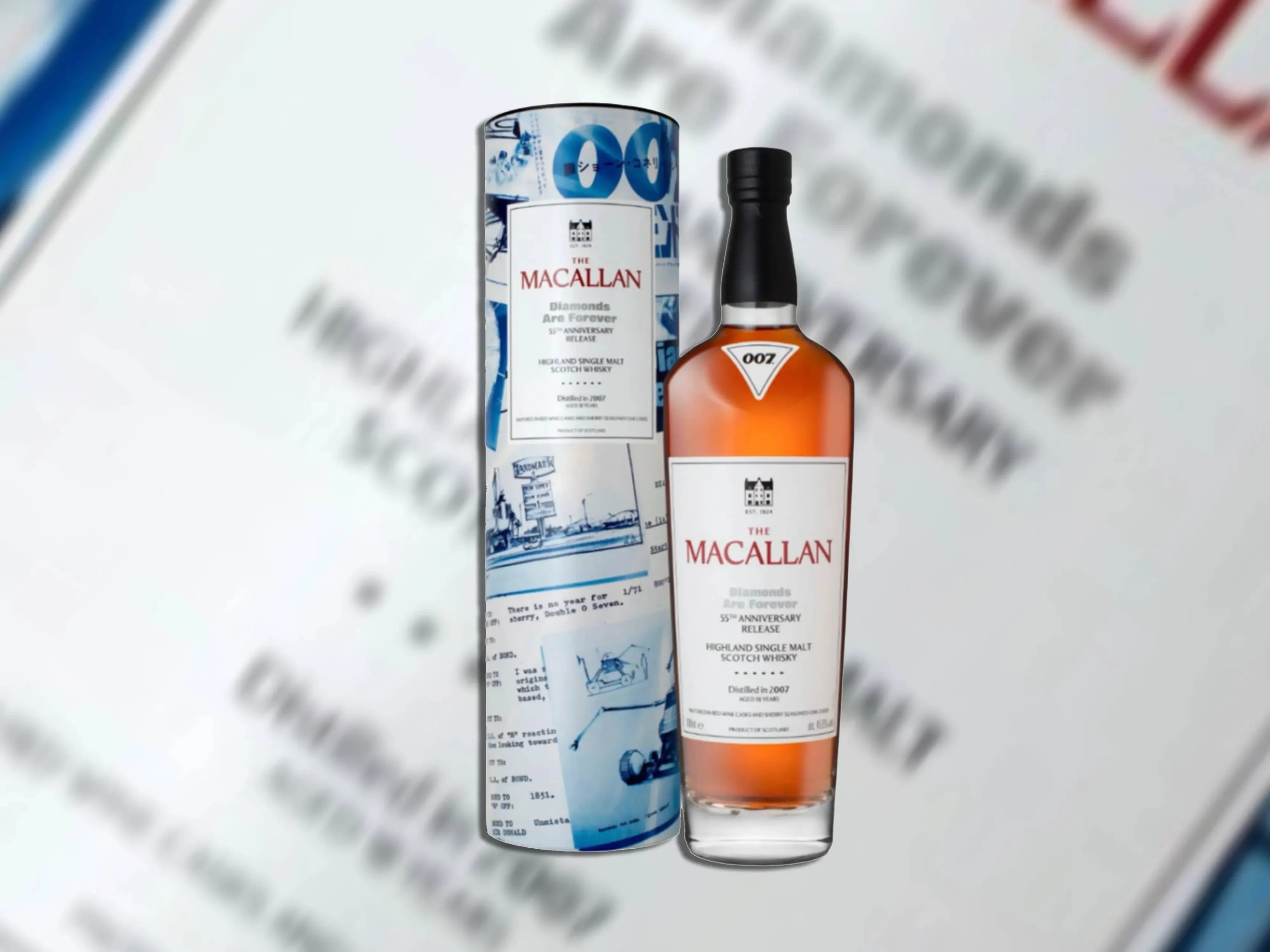 The MAcallan Diamonds Are Forever 55th anniversary single malt whisky