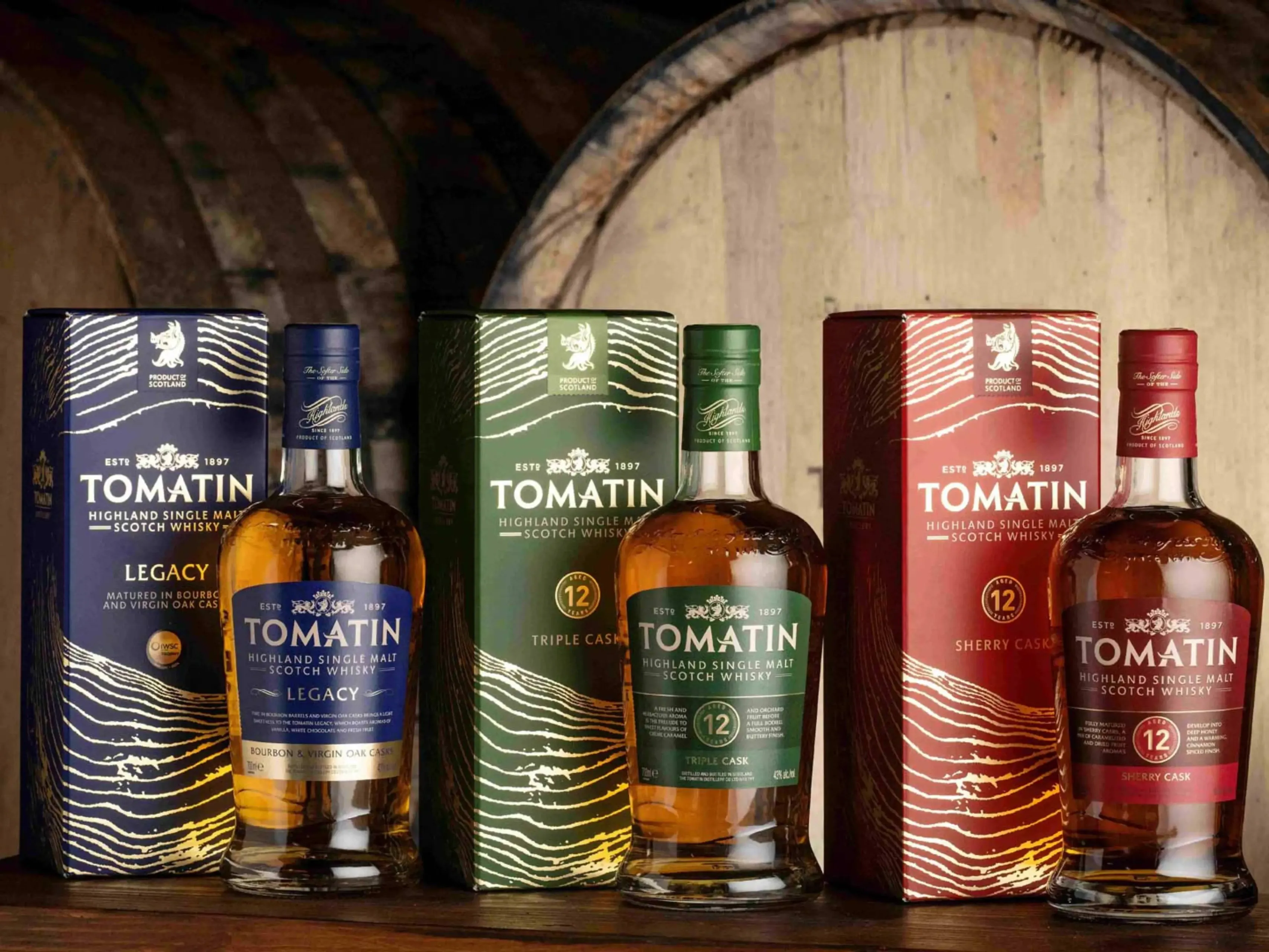 Tomatin new whisky packaging