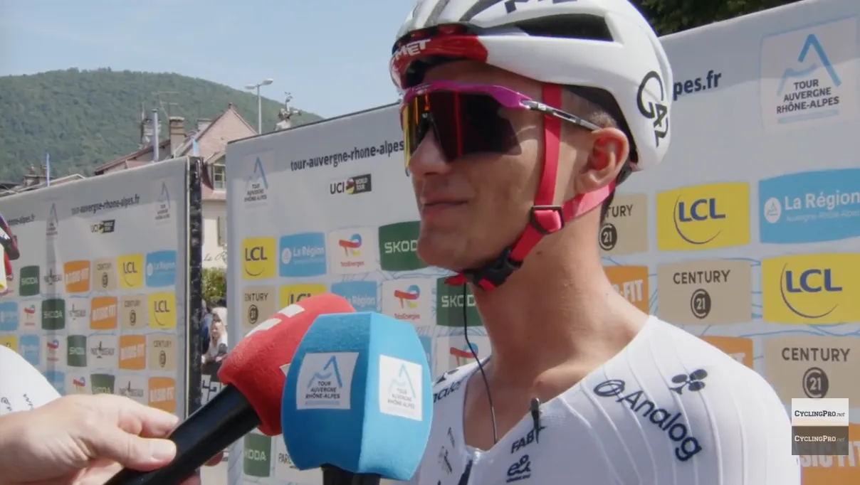 Isaac Del Toro before Tour Auvergne-Rhône-Alpes stage 1