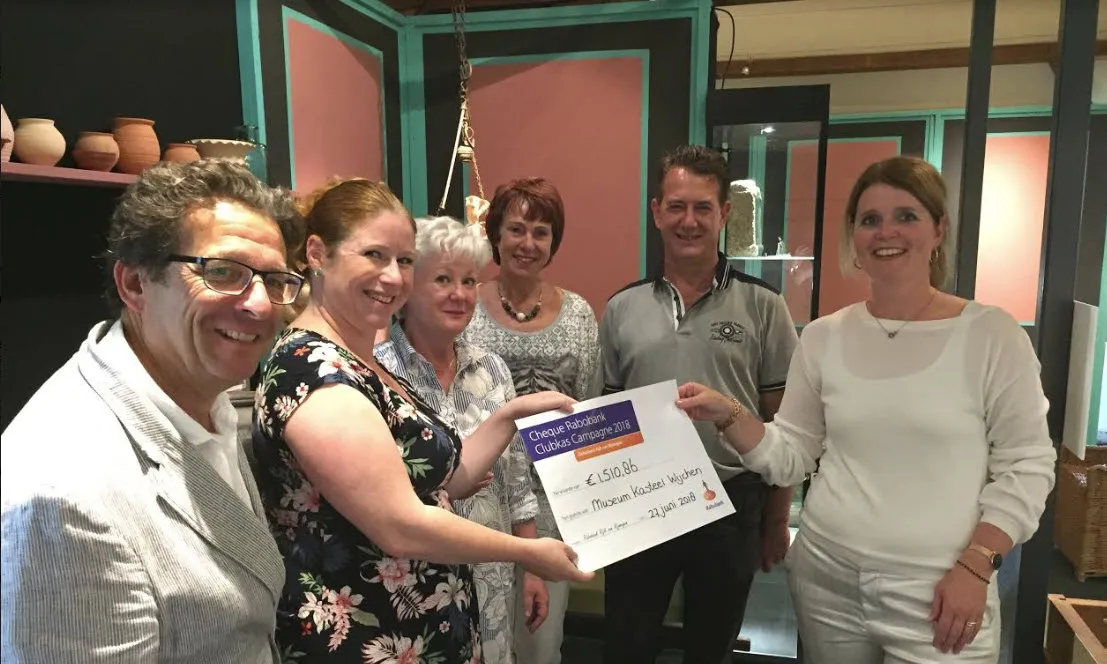 cheque rabo voor museum kasteel wijchen