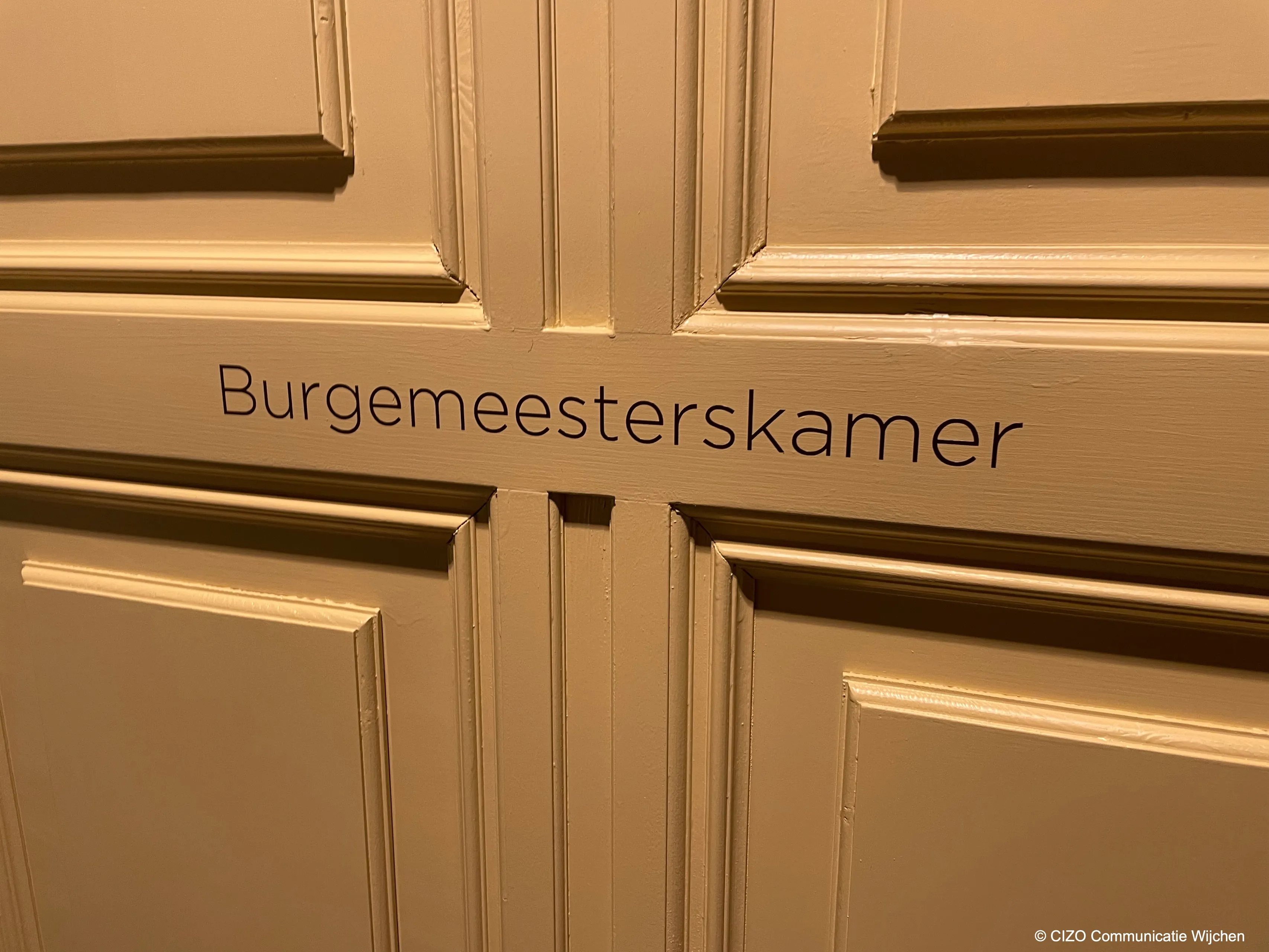 deur burgemeesterskamer kasteel cizo
