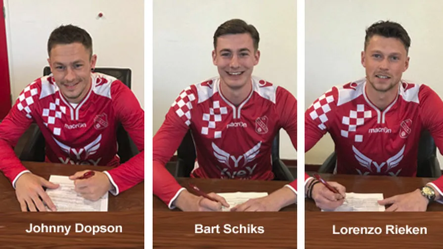 drie nieuwe spelers alverna