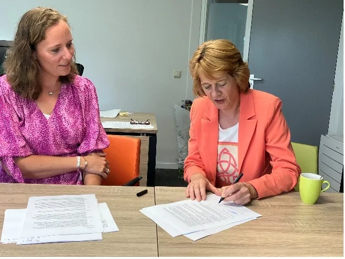 eeste stap ondertekening