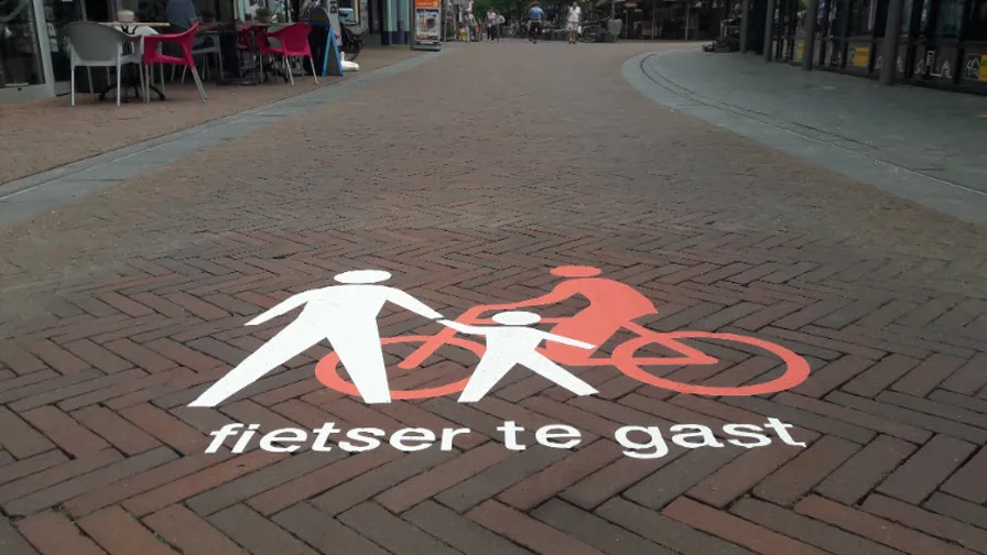 fietser te gast