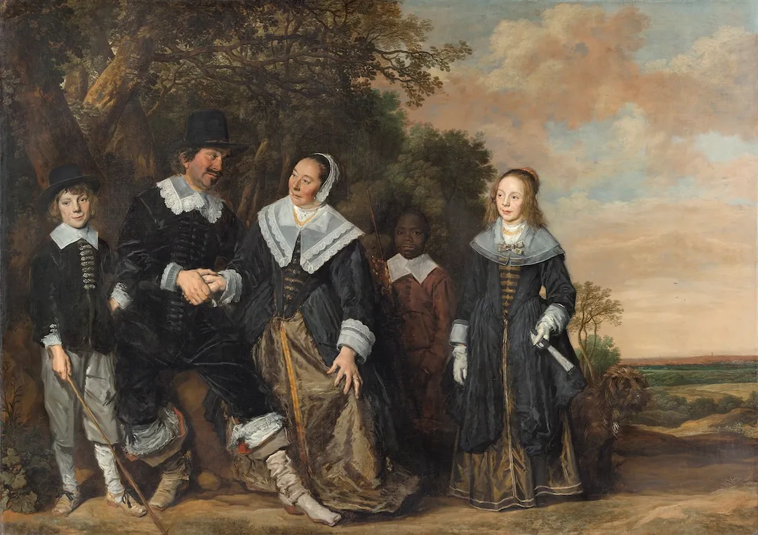 frans hals familiegroep in een landschap