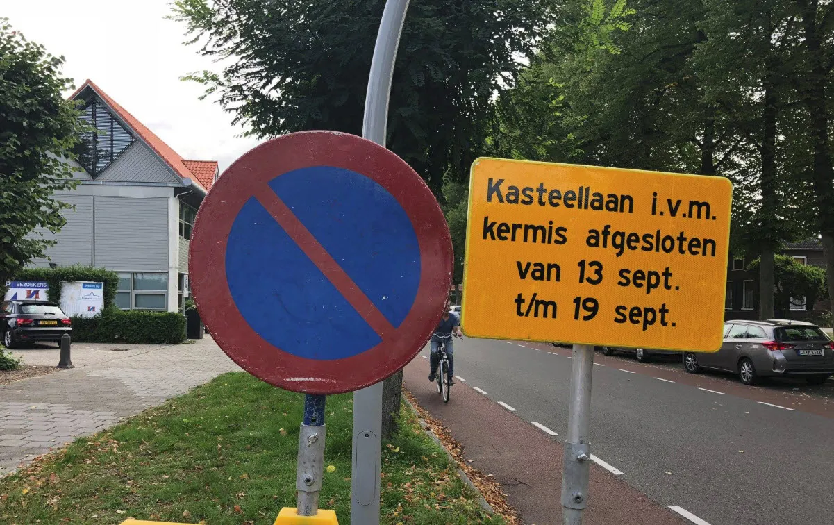kasteelllaan afgesloten kermis