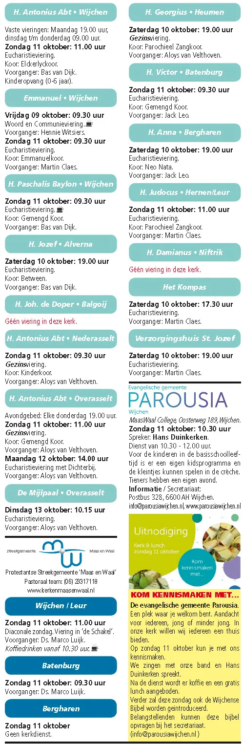 kerkberichten wijchen 071015