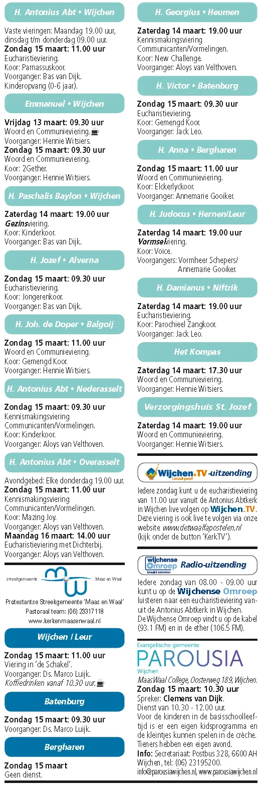 kerkberichten wijchen 110315