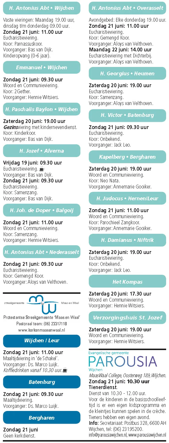 kerkberichten wijchen 170615