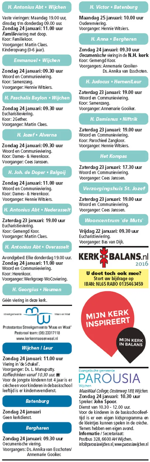 kerkberichten wijchen 200116