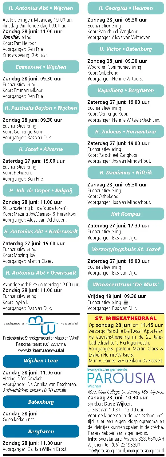 kerkberichten wijchen 240615