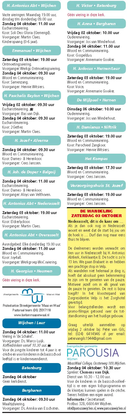 kerkberichten wijchen 300915