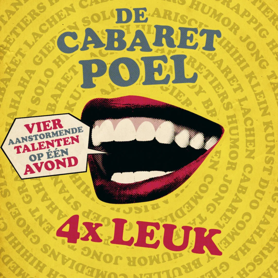 logo cabaretpoel vier keer leuk ontwerp matthias tuns