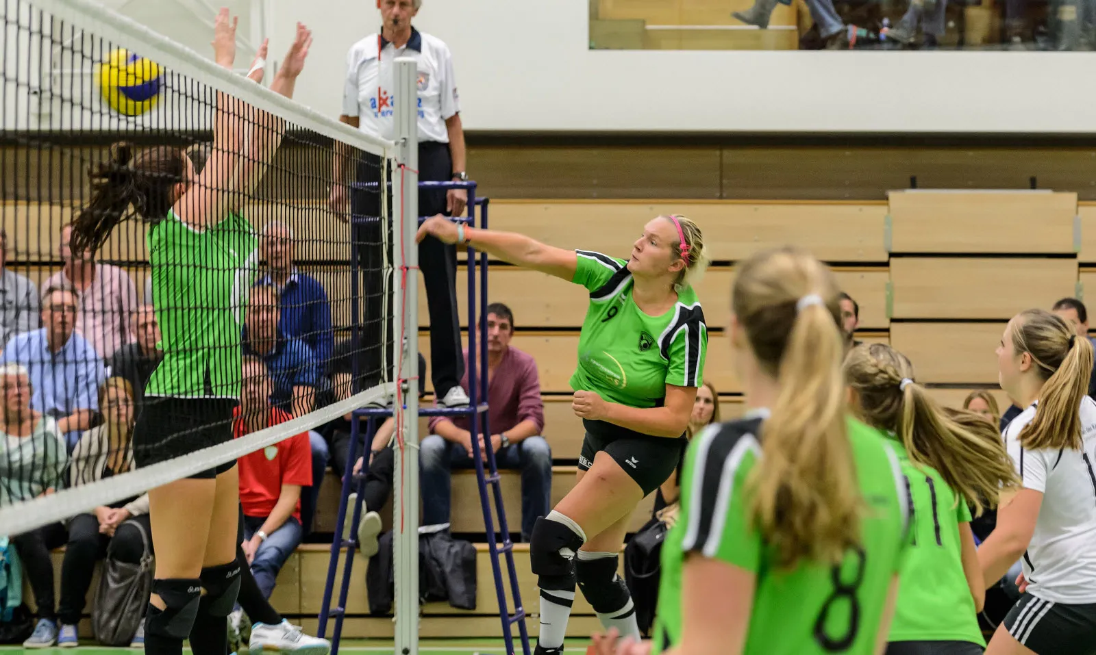 nienke visser passeert het blok van vcs