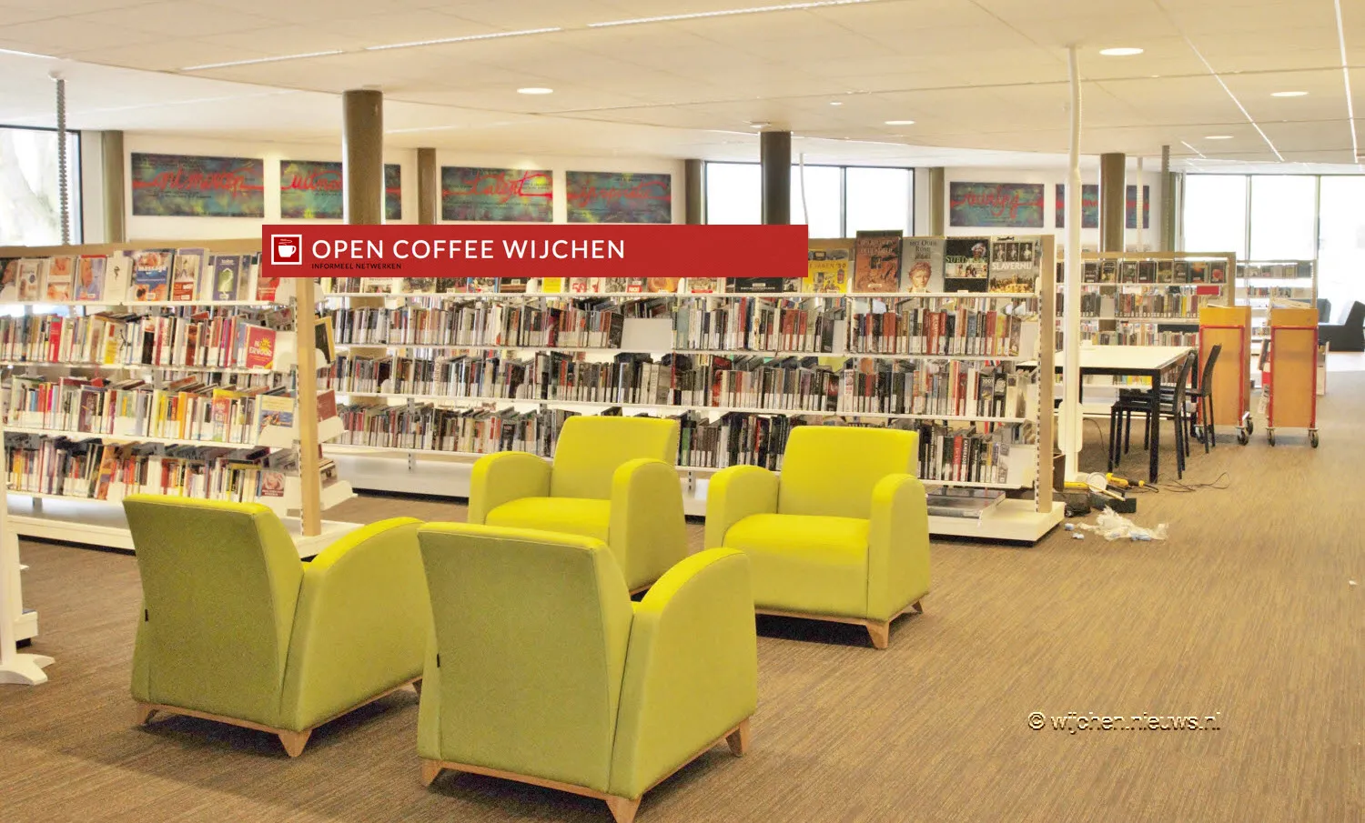 open coffee wijchen en bibliotheek