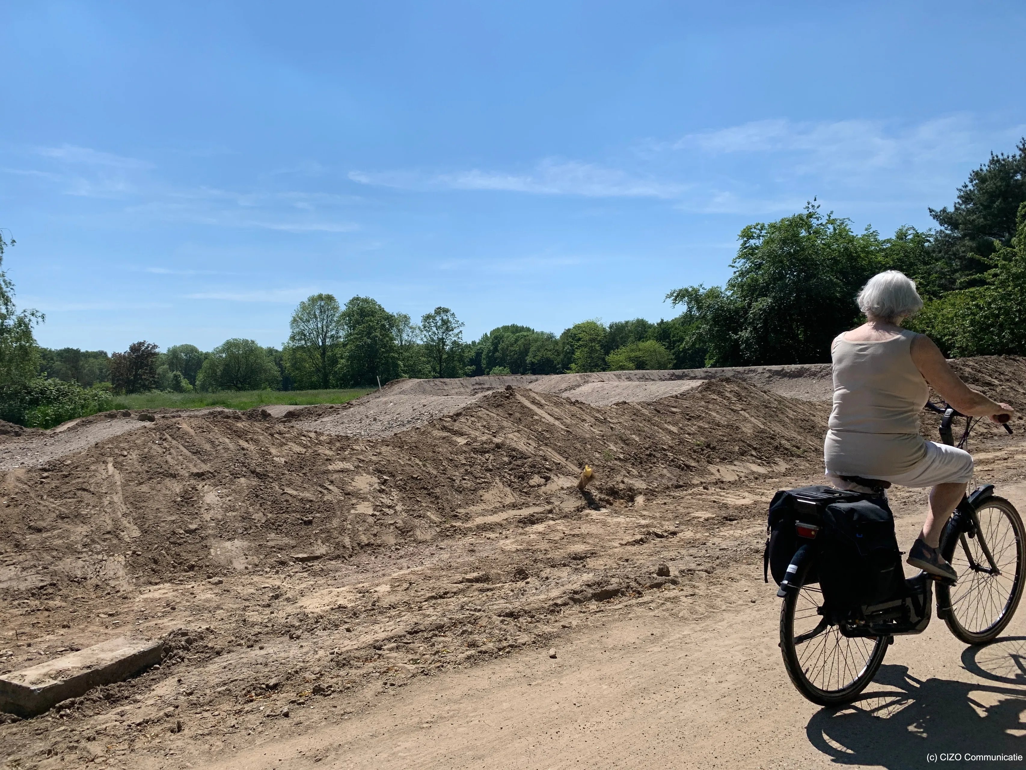 pumptrackbaan in aanbouw cizo fotor