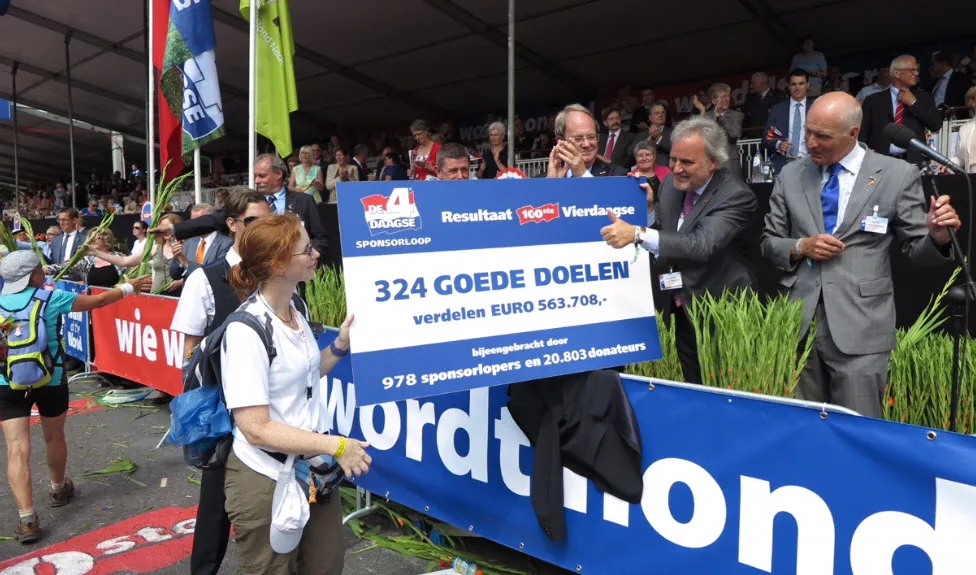 vierdaagse opbrengst sponsoring