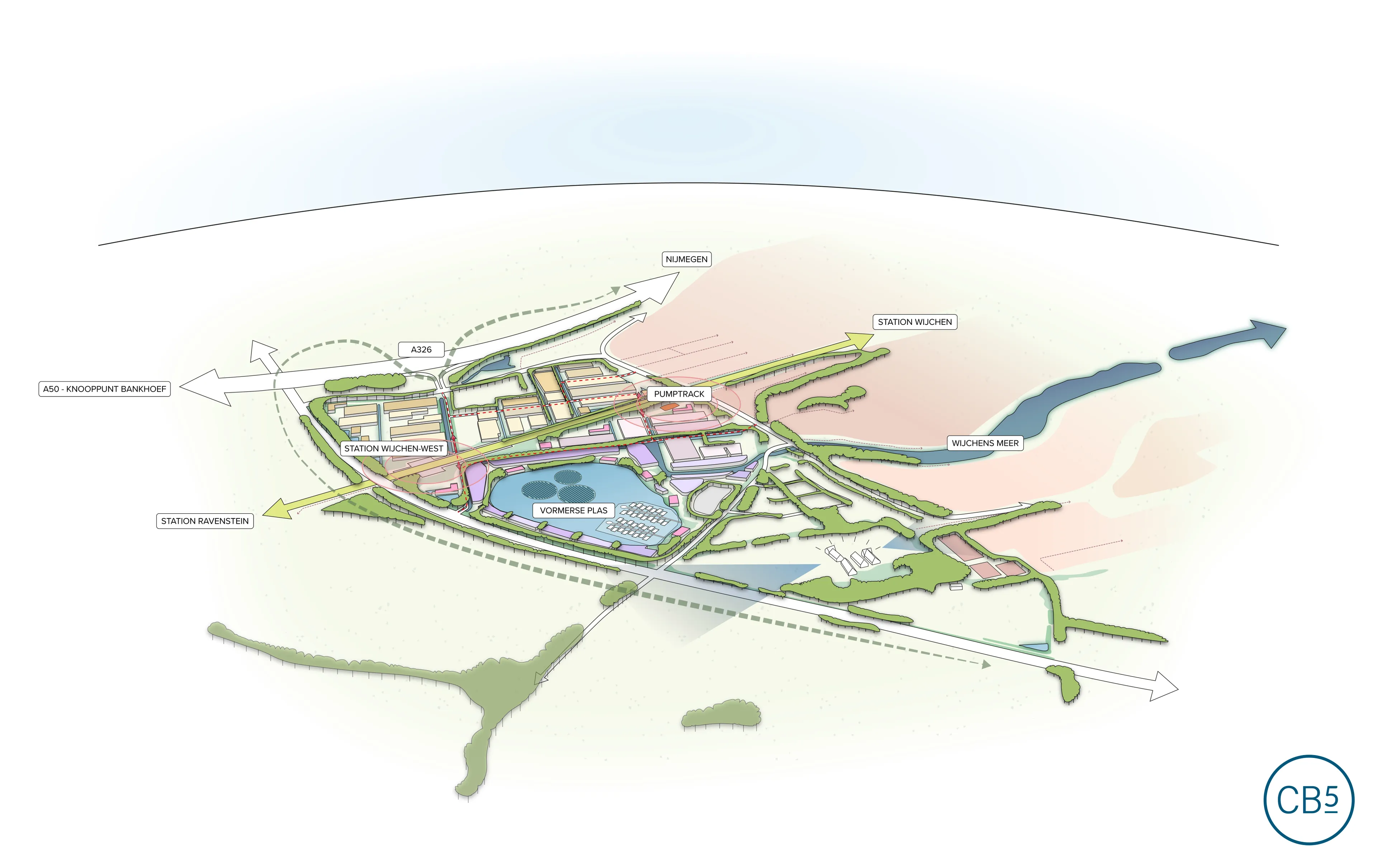 vogelvlucht gebiedsvisie wijchen west