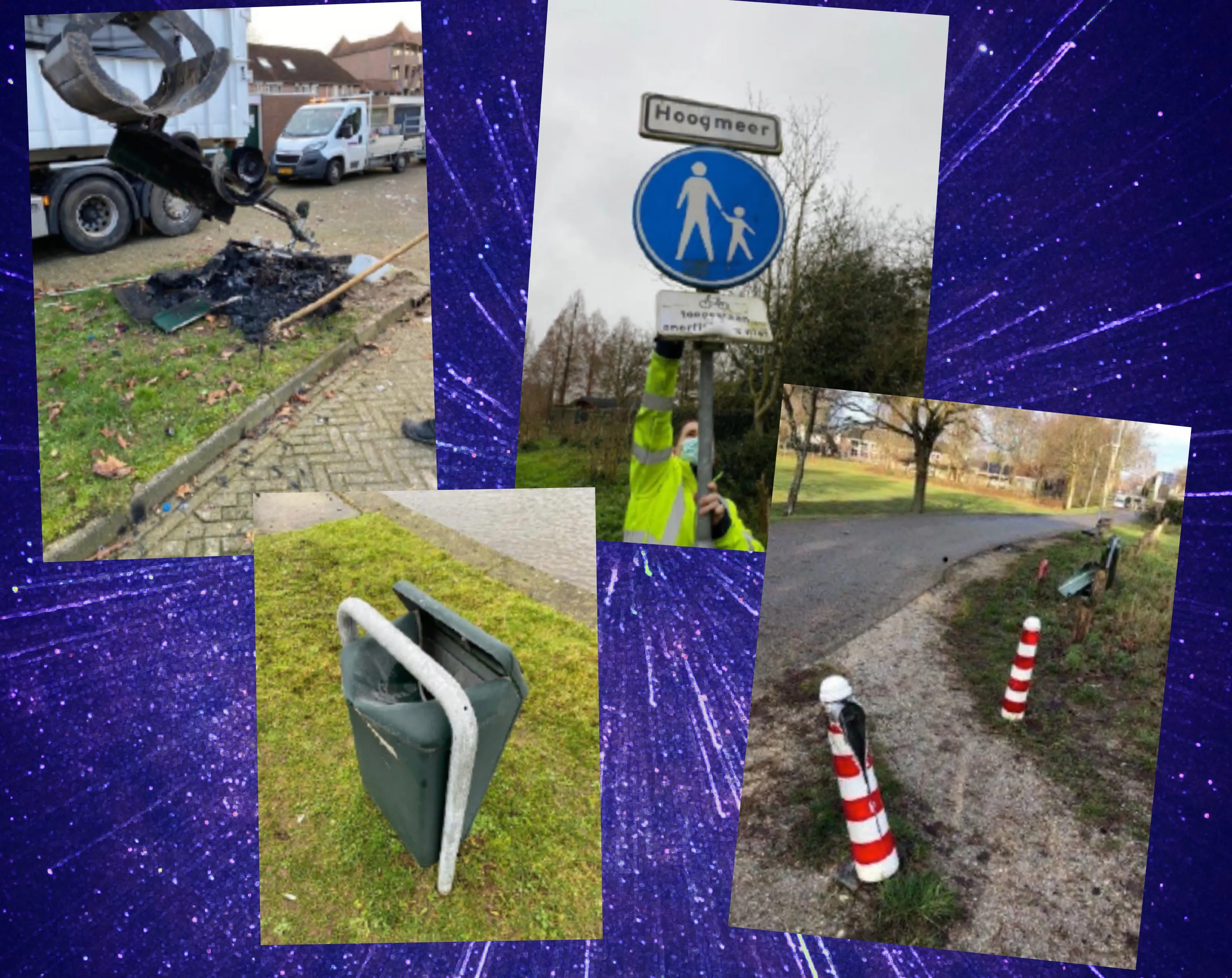 vuurwerkschadecollage fotor