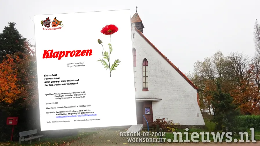 hoevene theater kapel klaprozen