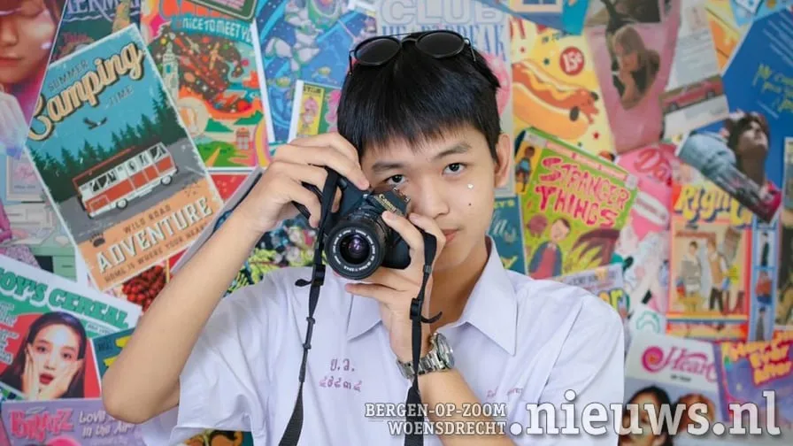 kiddee met fototoestel