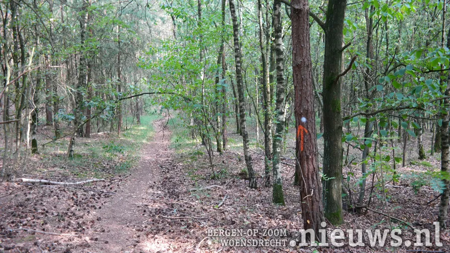 pad origineel met markering