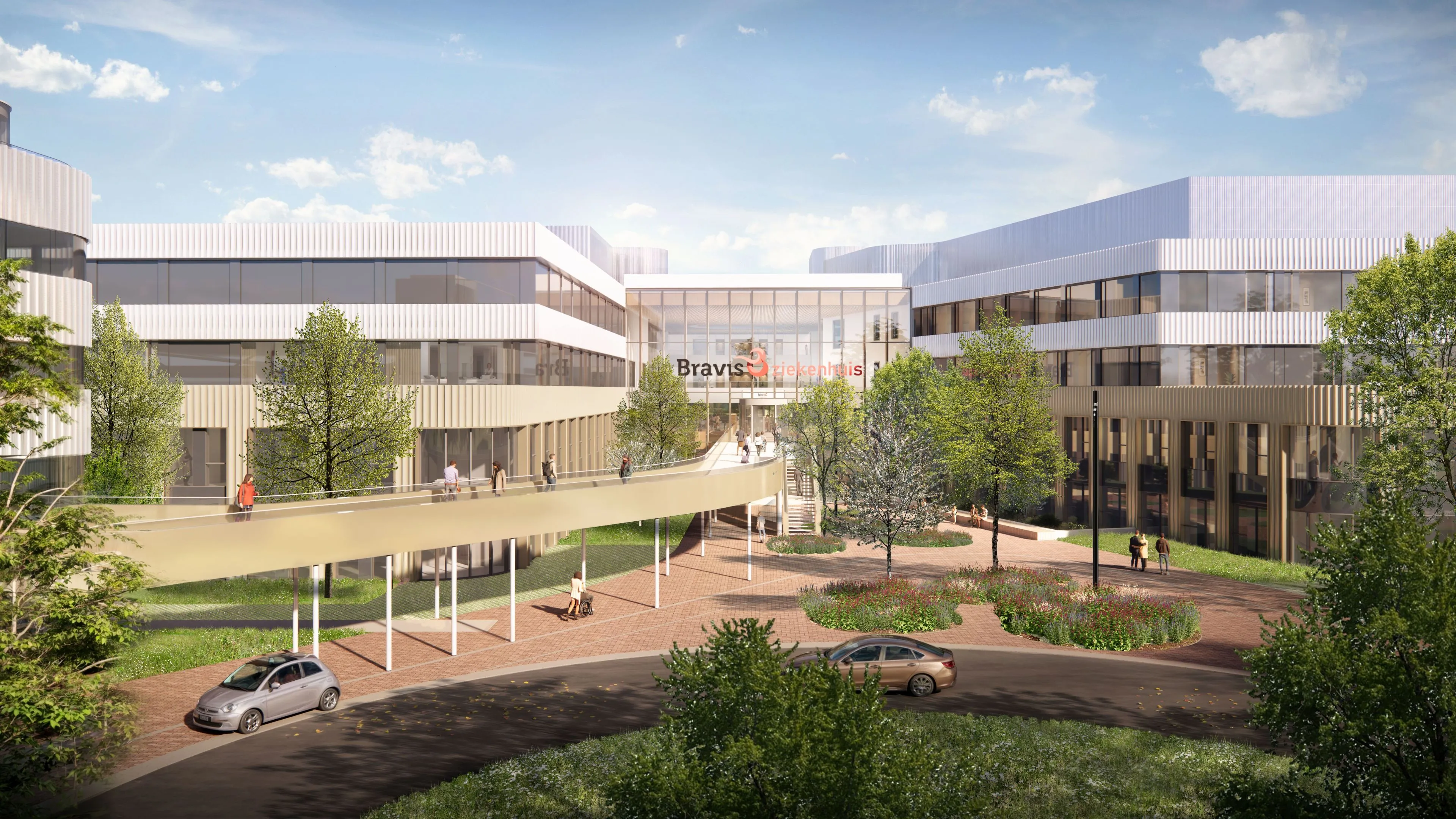 bravis hoofdentree met brug