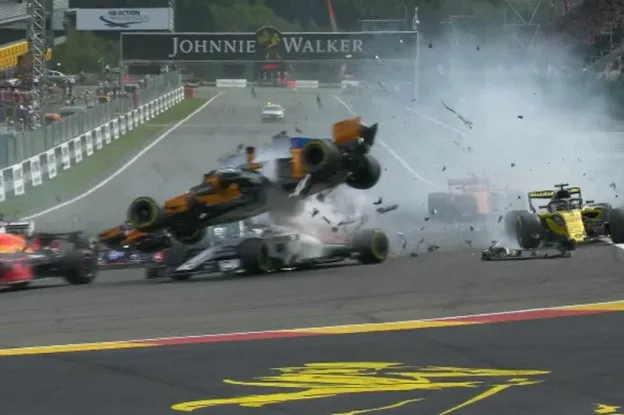 Startcrash spa leclerc alonsojpg